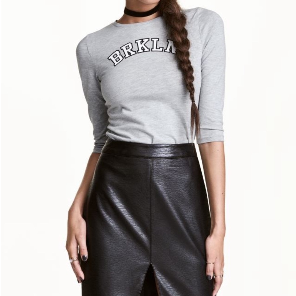 H&M LONG SLEEVE JERSEY TOP